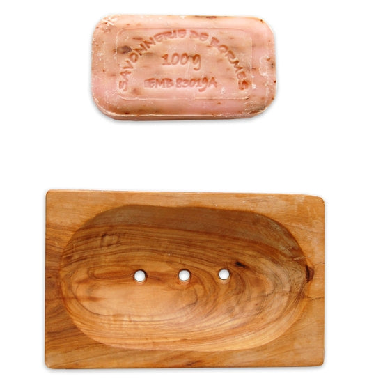 Olive Wood Square Soap Dish “Small” ( olive wood )