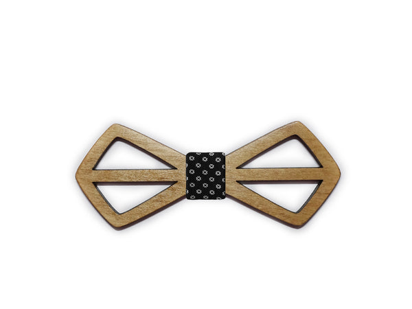 Wooden bow-ties with cut-outs (various styles)