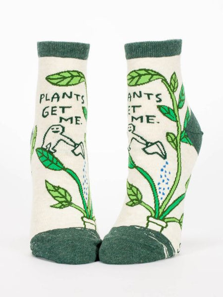 Plants get me w-ankle Socks