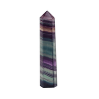 Natural Stones Crystal Point Wand Fluorite