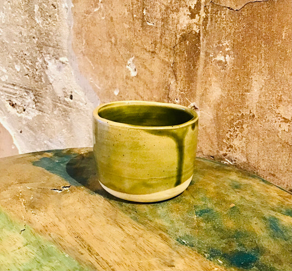 Ceramic cup  - Green Glaze