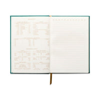 Hard Cover Suede Cloth Journal W/Pocket