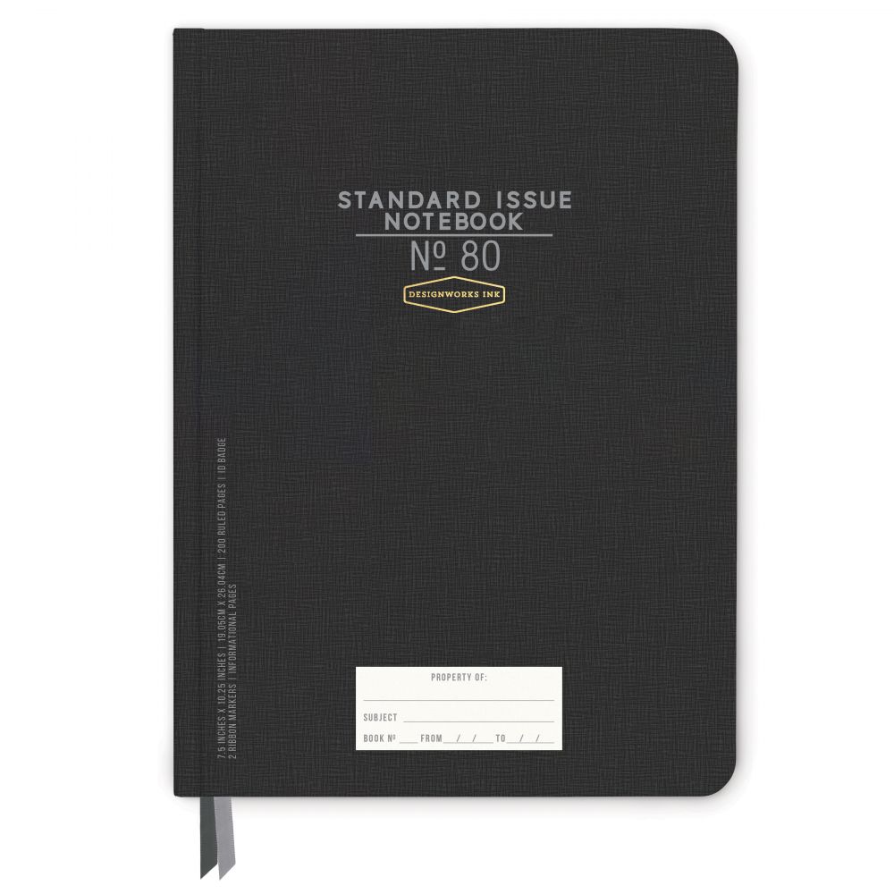 Standard Issue Jumbo- Black notebook