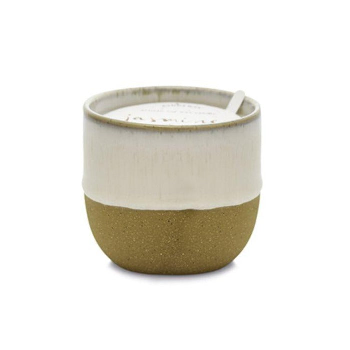 Glaze Ceramic Candle - White: Jasmine & Bamboo - 170g