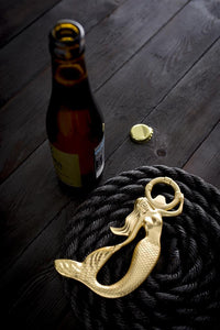 Mermaid Bottle Opener Brass coated