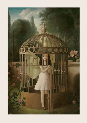 The Cagery Greeting Card by Stephen Mackey