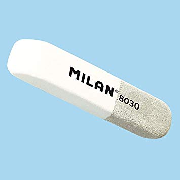 Milan Rubber Eraser 8030 caucho  White