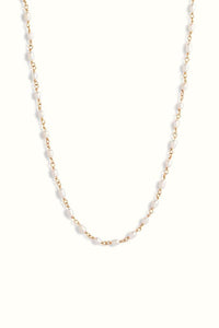 Arabella Pearl Rosary Necklace Gold Filled
