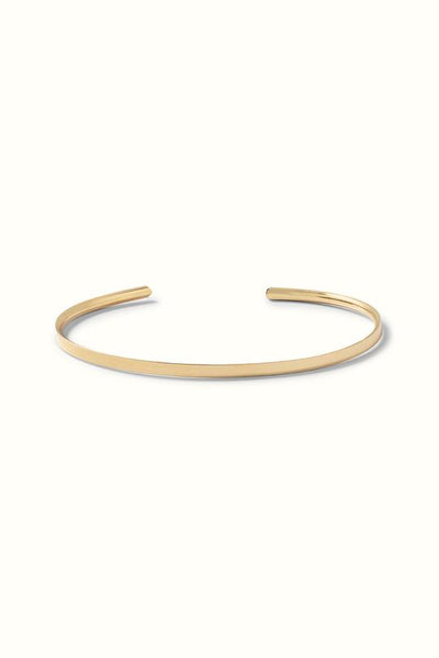 Cath Slim Cuff Bracelet Gold Filled