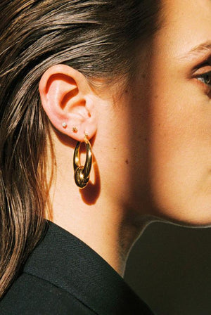 Zoe Zirconia Stud Earring Gold Filled