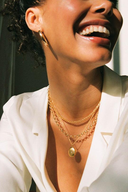 Ivy Locket Necklace Gold Filled