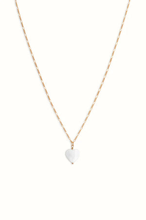 Harper Shell Heart Necklace Gold Filled