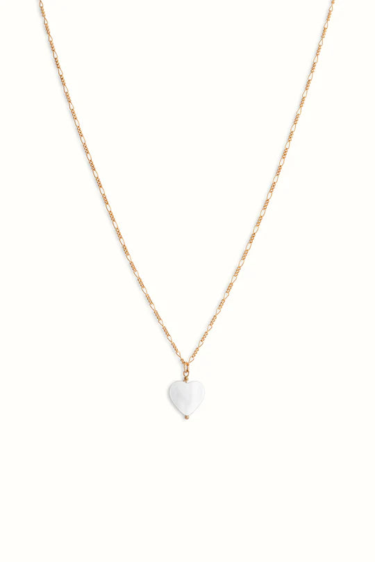 Harper Shell Heart Necklace Gold Filled