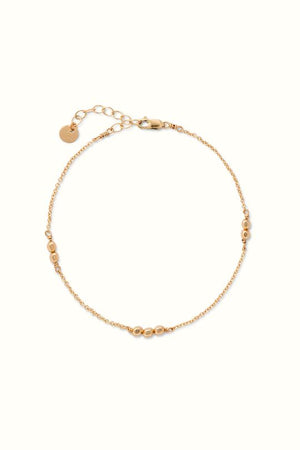 Inez Bead Chain Bracelet Gold Filled