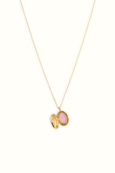 Ivy Locket Necklace Gold Filled