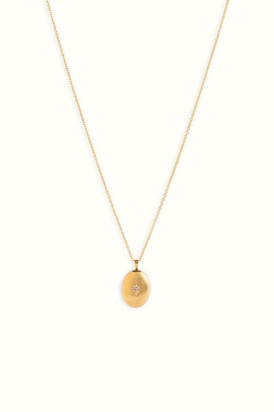 Ivy Locket Necklace Gold Filled