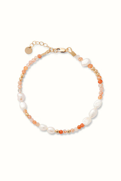 NOWN Rachel Sun Stone Pearl Bracelet Gold Filled