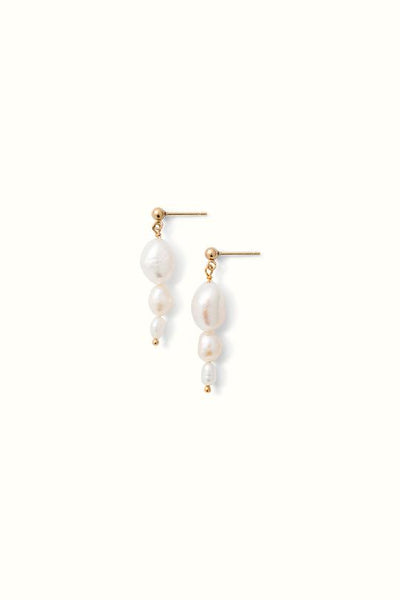 Sky Pearl Drop Earring Gold Filled