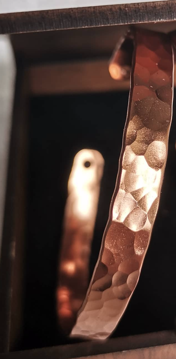 Shiny Cuff Bracelet solid copper - pure copper