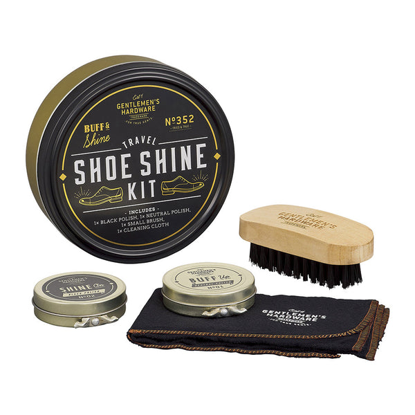 Travel Shoe Shine tin kit (shoe polish)