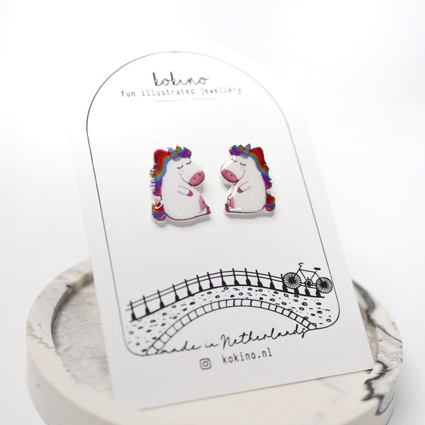 Unicorns stud earrings